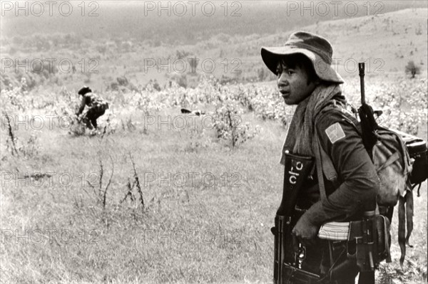 Ethnic Karen guerrilla in Myanmar