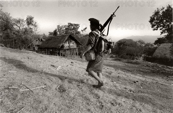 Ethnic Karen guerrilla in Myanmar