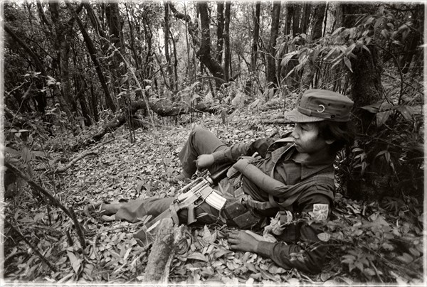 Ethnic Karen guerrilla in Myanmar