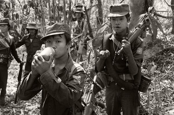 Ethnic Karen guerrilla in Myanmar