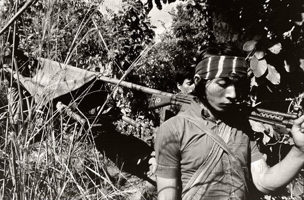 Ethnic Karen guerrilla in Myanmar