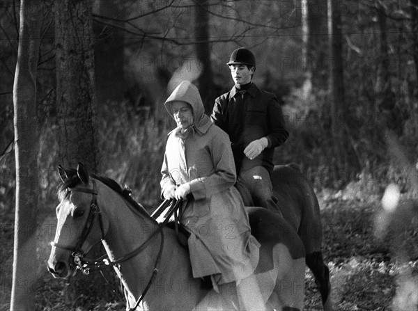 La reine Elisabeth II et le prince Edward