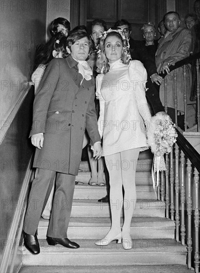 Tate and Polanski wedding 1968