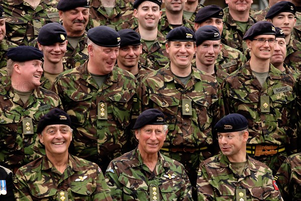 North East Royal Visit 8 October 2011 - HRH Prince Charles visits the Queen's Own Yeomanry at Fenham Barracks in Newcastle