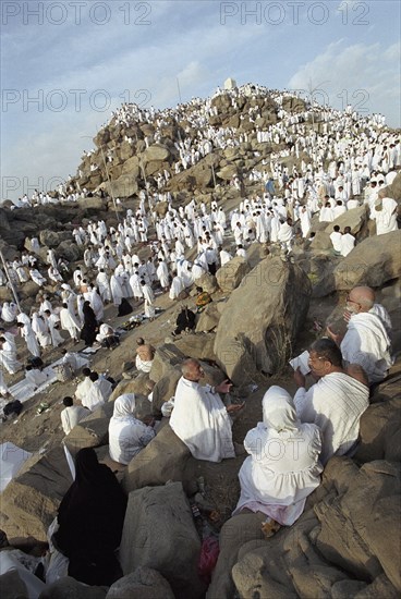 Pèlerins sur le Mont Arafat, février 2003