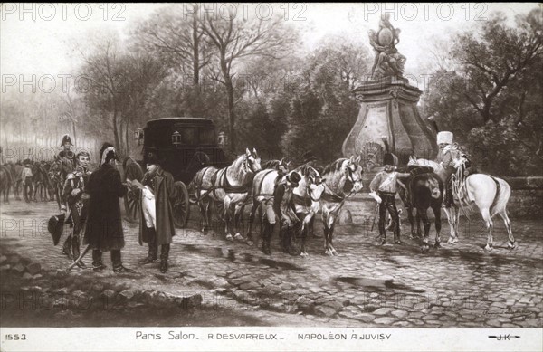 Napoléon 1er à Juvisy, lors de la campagne de France.