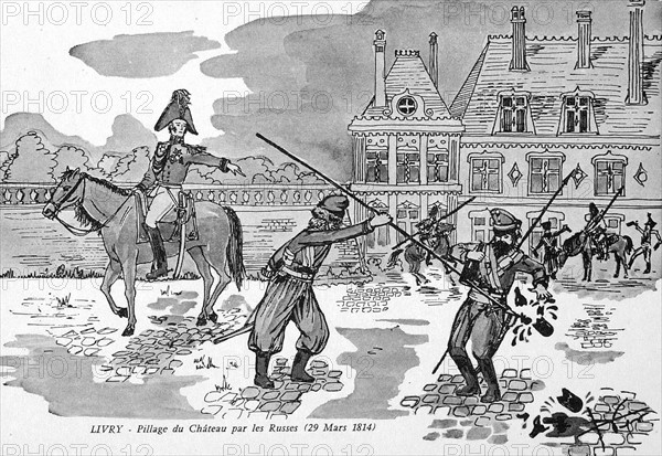 Livry: Russians looting the Château