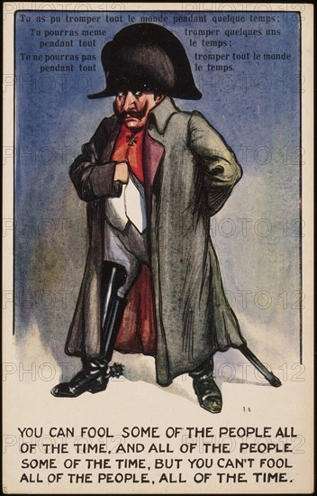 Napoleon I: Caricature.