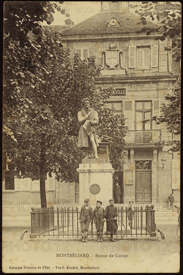 Statue of Jean Léopold Frédéric Cuvier in Montbéliard.