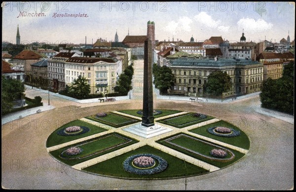 La Karolinenplatz à Munich.