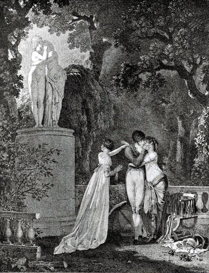 Engraving by Dutailly, Imitation of Antiquity