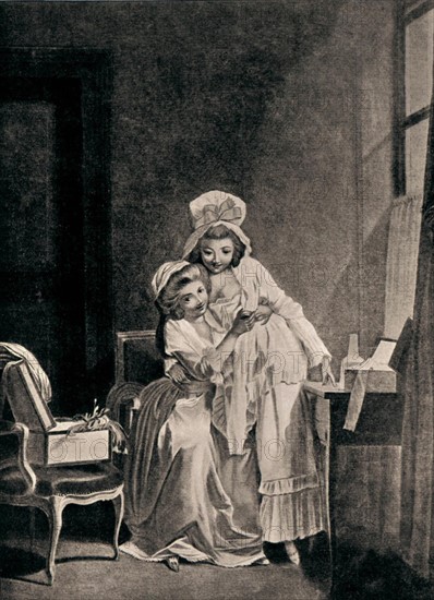 Gravure de Boilly, Scène de genre