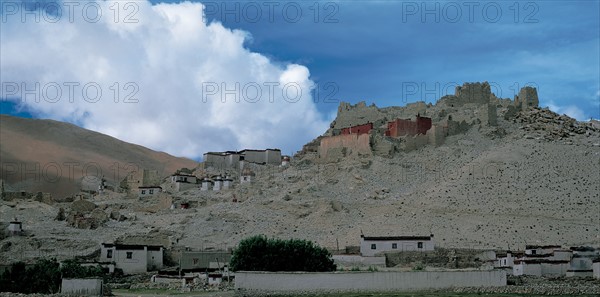 Ville de Xiahe, province du Gansu, Chine