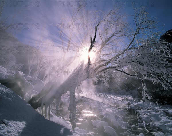 Snowy landscape, China