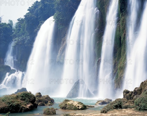 Chutes d'eau Detian, Daxi, province du Guangxi, Chine