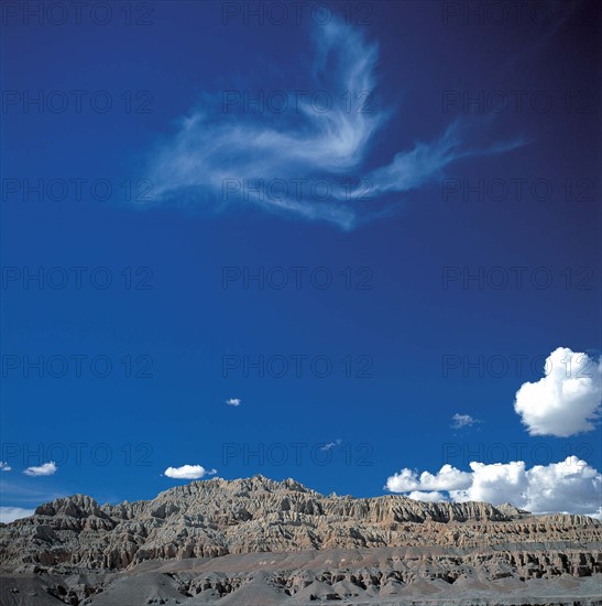 Forêt d'argile, Zanda, Ngari, Tibet, Chine