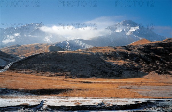 Montagne, Tibet, Chine