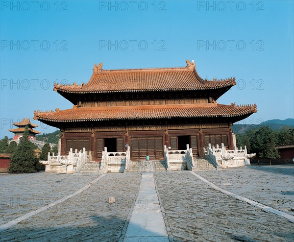 Tombes Qingdong, Tombe Xiao, Hall Longen, province du Hebei, Chine