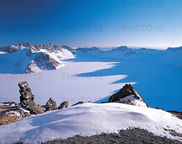 Rochers enneigés, Chine