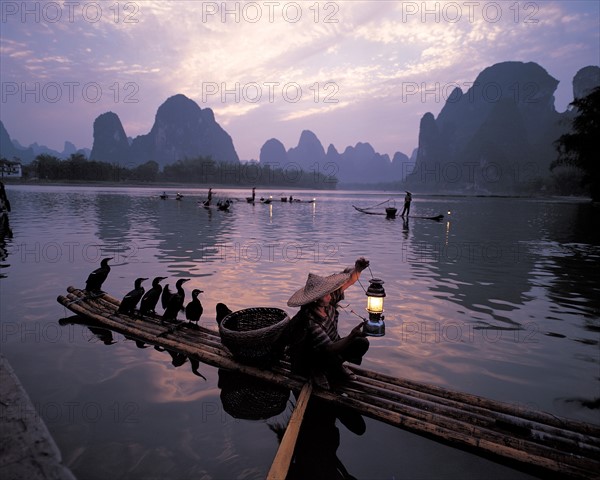 Paysage de Lijiang, à Guilin,dans la province du Guangxi, Chine