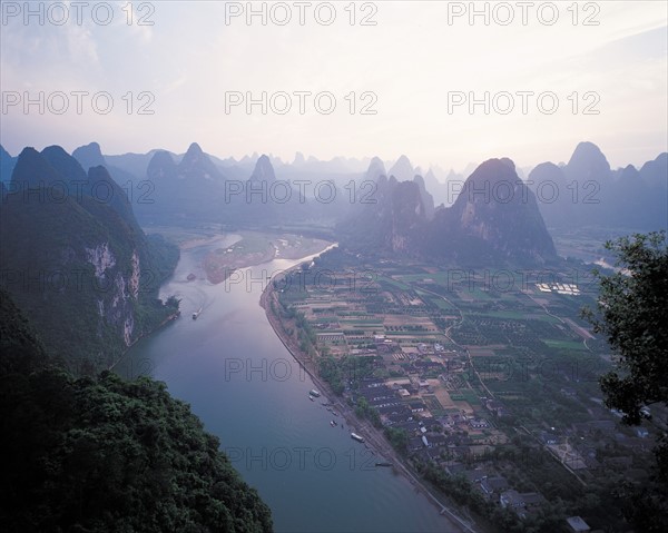 Collines de Lijiang, à Guilin,dans la province du Guangxi, Chine