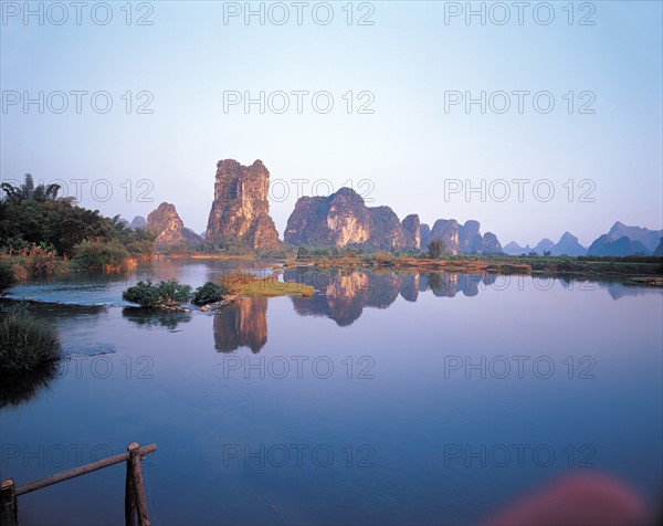 Lac de Lijiang, à Guilin,dans la province du Guangxi, Chine