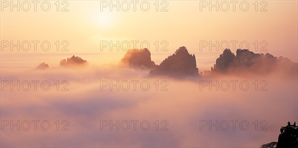 Le Mont Huang, dans la province d'Anhui, Chine