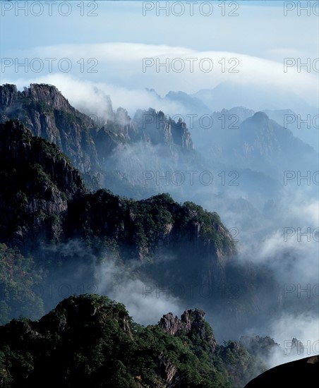 Le Mont Huangshan, Chine