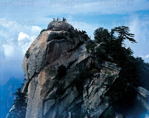 Pic sud du Mont Huashan, Chine