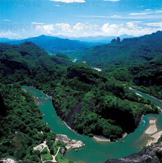 Les Monts Wuyi, Chine