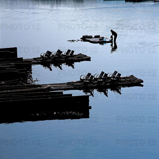 Radeaux en bambou, Chine