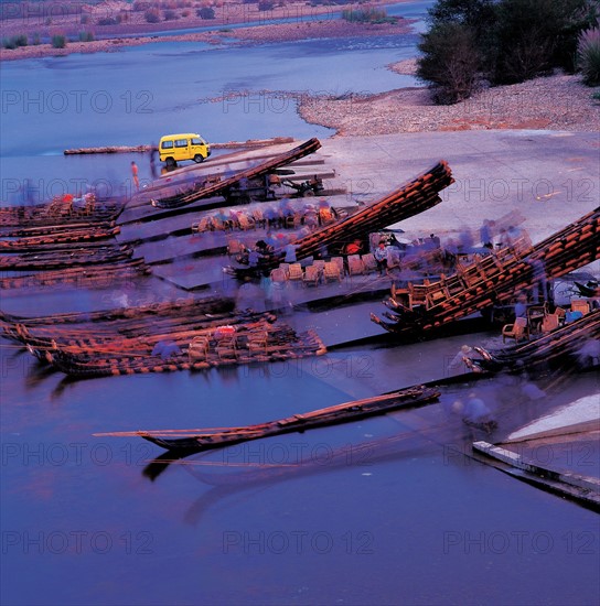 Bamboo rafts, China