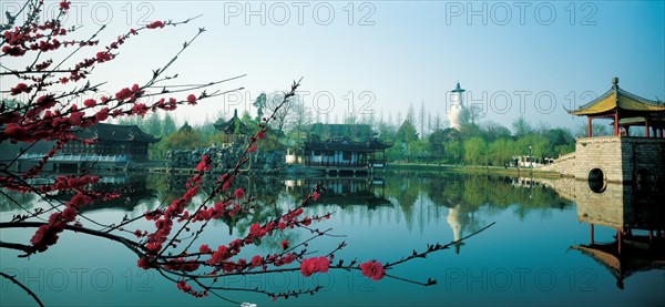 Lean West Lake, white pagoda, China