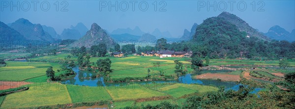 Vue sur la ville de Guilin, Chine