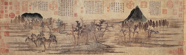 Mengfu, "Paysage d'automne", Chine