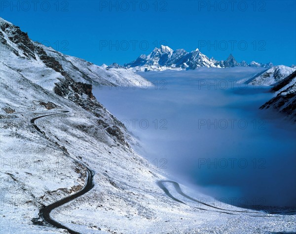 Cloudy Mt.Balang,Sichuan Province,China