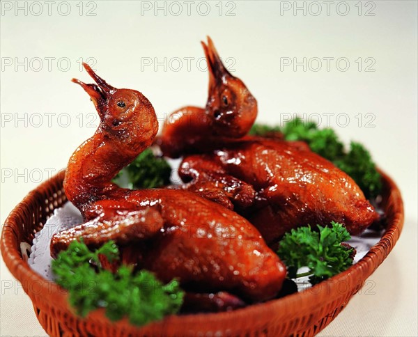 One of famous Chinese cuisines:toasted dove
