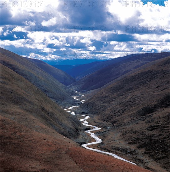 The landscape of valley in Deqin,Yunnan Province,China