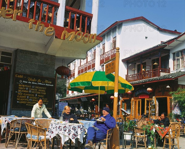 West street of Yangshuo in Guilin,Guangxi,China