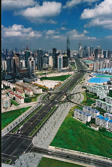 Century Avenue in Pudong,Shanghai,China