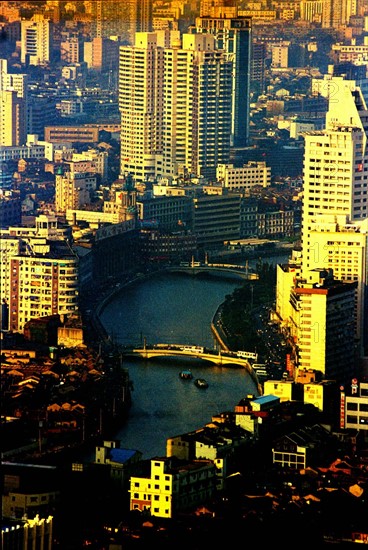 Buildings along Suzhou river,Shanghai,China