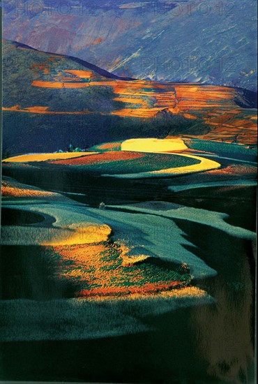 The red soil field,Dongchuan,Yunnan Province,China