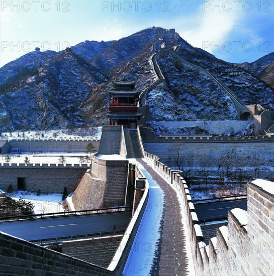 A part of the Great Wall,Juyong Pass,Beijing,China