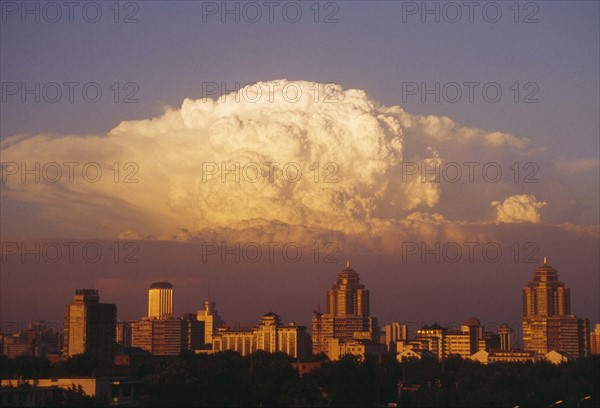 the clouds over Beijing City,China