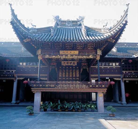 The Tianyi Library of Qin Memorial,a ancestral temple in Ningbo,Zhejiang,China