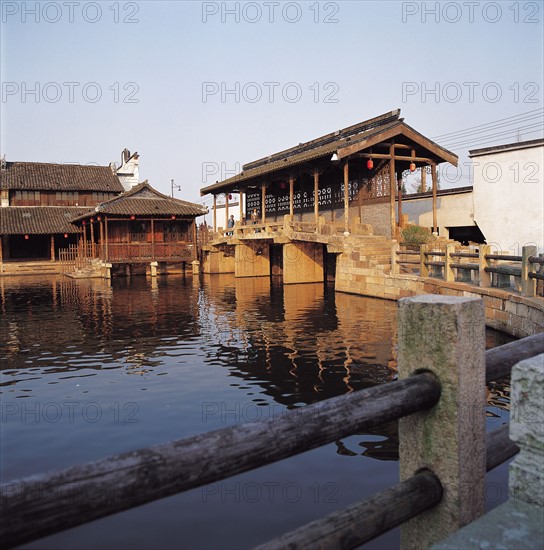 The Double Bridge,Wuzhen Town,Zhejiang,China