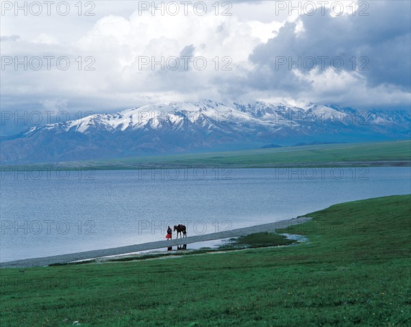Sayram Lake in Xinjiang,China