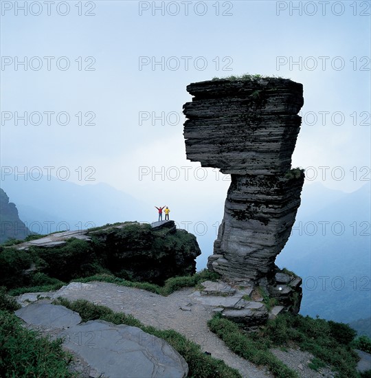 Mushroom Rock,Mount Fanjing,Guizhou Province,China