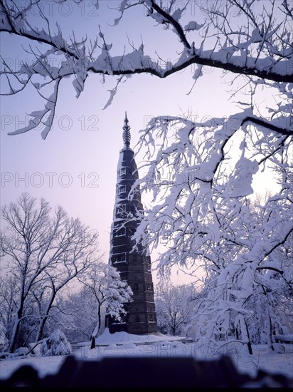 The Baoshu Pagoda by the West Lake of Hangzhou,Zhejiang Province,China