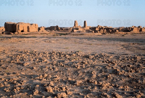 Ruins of Great Wall near Jiayu Pass,Gansu,China